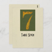 写真の第7テーブルカード ポストカード (正面/裏面)