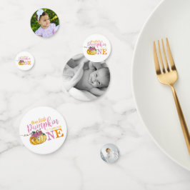 写真の紙吹雪の最初誕生日少しカボチャ コンフェッティ