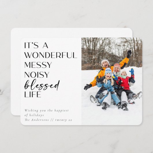 写真の素晴ら賛美しい生活 シーズンカード (正面/裏面)