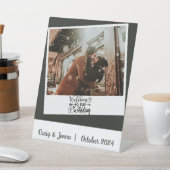 写真の結婚へようこそカスタム 台座サイン (インサイチュ)