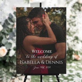 写真の結婚ようこそサインのキャンバス キャンバスプリント