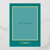 写真の結婚アナウンスカードの追加 箔シーズンカード (裏面)