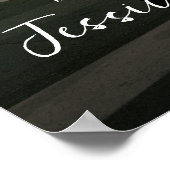 写真の結婚ウェルカムサインは完全にカスタマイズ可能 ポスター (角)