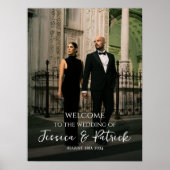 写真の結婚ウェルカムサインは完全にカスタマイズ可能 ポスター (正面)