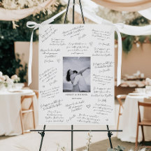 写真の結婚ゲスト署名