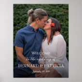 写真の結婚ダウンロードまたはポスター付きのウェルカムサイン ポスター (正面)