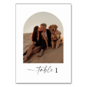 写真の結婚テーブル番号 テーブルナンバー (正面)