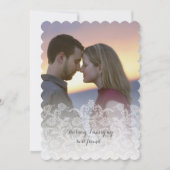 写真の結婚ヴィンテージHeirrome Damask招待状 招待状 (正面)