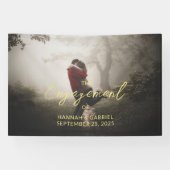 写真の結婚婚約パーティバナーの追加 横断幕 (横)