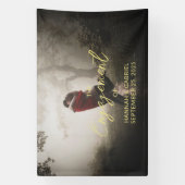 写真の結婚婚約パーティバナーの追加 横断幕 (縦)