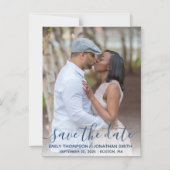 写真の結婚式が海軍の磁石を救う マグネット招待状 (正面)