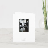 写真の結婚式のメッセージカードありがとう サンキューカード (裏面)