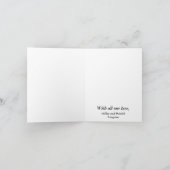 写真の結婚式のメッセージカードありがとう サンキューカード (内部)