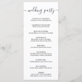 写真の結婚式の固まり/式プログラムファン プログラム (裏面)