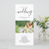写真の結婚式の固まり/式プログラムファン プログラム (スタンド正面)