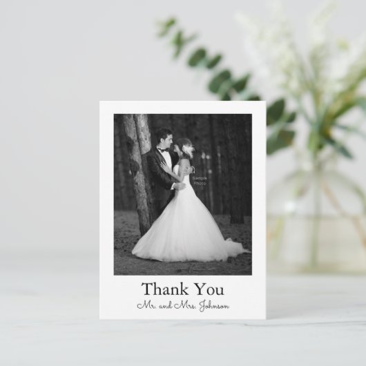 写真の結婚式は感謝していしています ポストカード (スタンド正面)