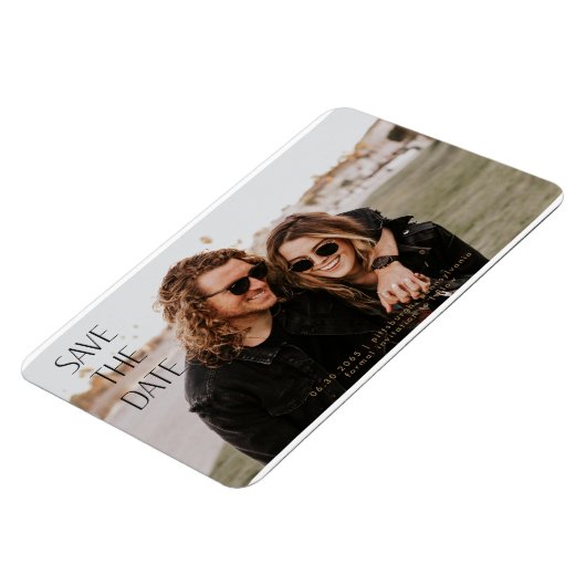 写真の結婚式をキャプチャする日付を保存 マグネット (左側)