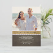 写真の結婚式招待状|のモダンでエレガントな写真 招待状 (スタンド正面)