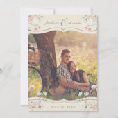 写真の結婚式招待状|のヴィンテージの自転車愛 招待状 (正面)