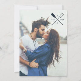 写真の結婚式招待状|の航海ので素朴なオール 招待状