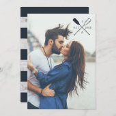 写真の結婚式招待状|の航海ので素朴なオール 招待状 (正面/裏面)