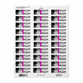 写真の結婚明るい赤紫色ヴィンテージ ラベル (フルシート)