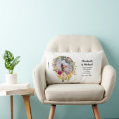 写真の結婚記念日ギフトAny Milestone Flora ランバークッション (椅子)