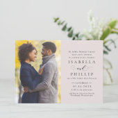 写真の結婚赤面ピンクフォーマル色 招待状 (スタンド正面)