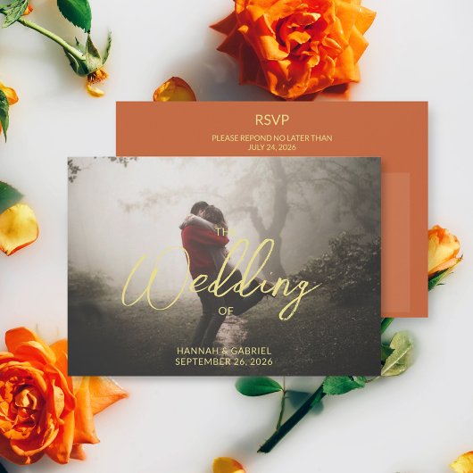 写真の結婚食事の選択の追加 出欠カード