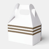 写真の結婚Thank you Personalizableストライプ フェイバーボックス (裏面サイド)