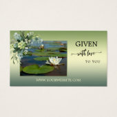 写真の緑のリラックス美しいスパギフト証明書 (正面)