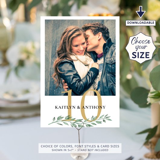 写真の緑結婚の金ゴールドの表番号記号 招待状