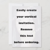 写真の縦型招待を簡単に作成する 招待状 (正面)