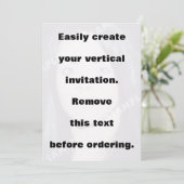 写真の縦型招待を簡単に作成する 招待状 (スタンド正面)
