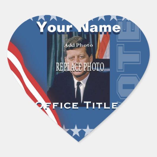 写真の置換 |キャンペーンテンプレートハート ハートシール (正面)