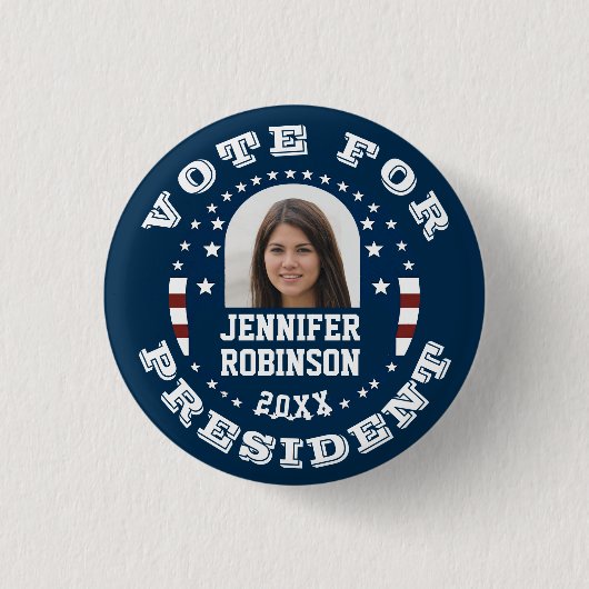 写真の置換 |キャンペーンテンプレートラウンドピンバックバス 缶バッジ (正面)