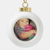 写真の美しい瞬間 セラミックボールオーナメント (正面)