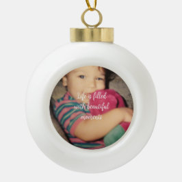 写真の美しい瞬間 セラミックボールオーナメント