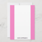 写真の聖餐の招待状が付いているピンクの十字 招待状 (裏面)