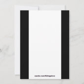 写真の聖餐の招待状が付いている青い十字 招待状 (裏面)