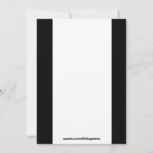 写真の聖餐の招待状が付いている青い十字 招待状 (裏面)