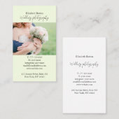 写真の背景を持つ名刺 名刺 (正面/裏面)