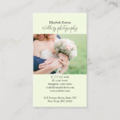 写真の背景を持つ名刺 名刺 (正面)