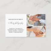 写真の背景を持つ名刺 名刺 (正面)