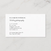 写真の背景を持つ名刺 名刺 (裏面)