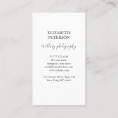 写真の背景を持つ名刺 名刺 (裏面)