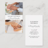 写真の背景を持つ名刺 名刺 (正面/裏面)