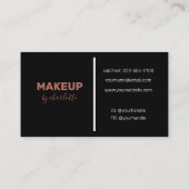 写真の背景メイクアップアーティスト 名刺 (裏面)