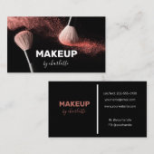 写真の背景メイクアップアーティスト 名刺 (正面/裏面)