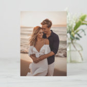 写真の背景リハーサル夕食のVellum 招待状 (スタンド正面)